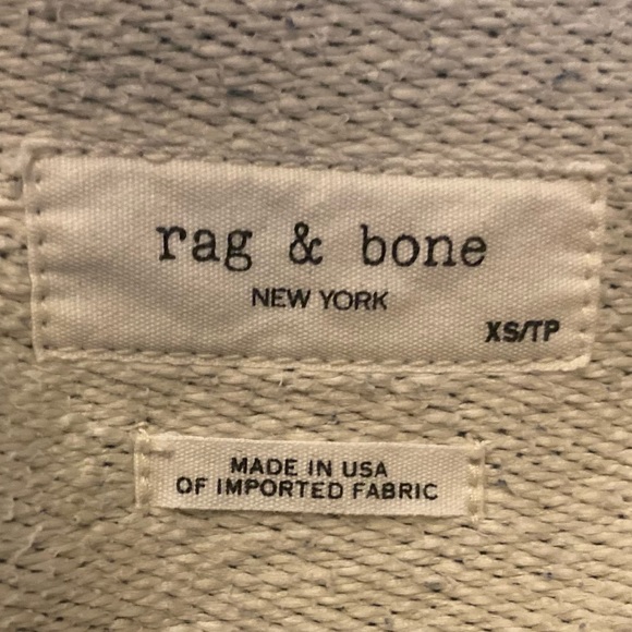 NWOT Rag & Bone Oversized Denim Trucker Jacket “Cozy”Blue XS - Picture 6 of 7